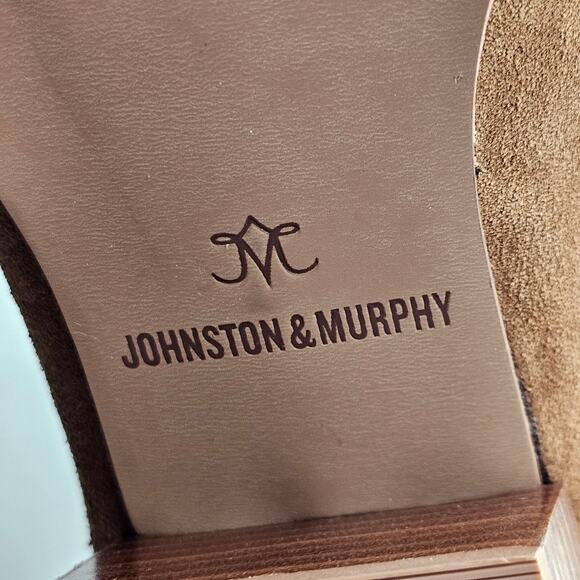 Johnston & Murphy Trista Suede Mules Brown Leather Slip-On Size 9.5 - Picture 4 of 7